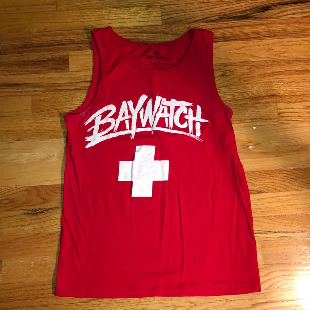BAY WATCH MENS SIZE SMALL RED TANK